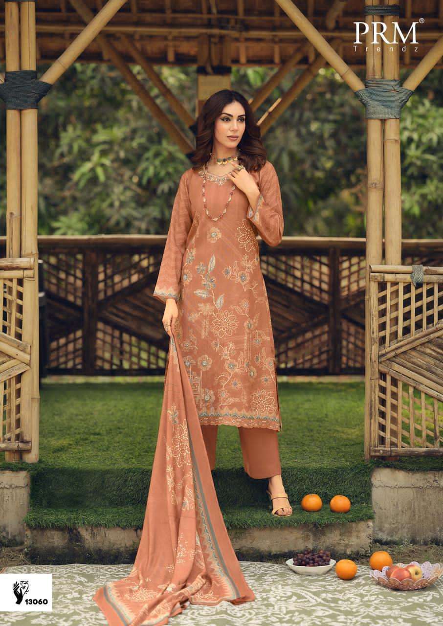PRM TRENDZ SISILYA VISCOSE DIGITAL PRINT WITH FANCY WORK SUIT