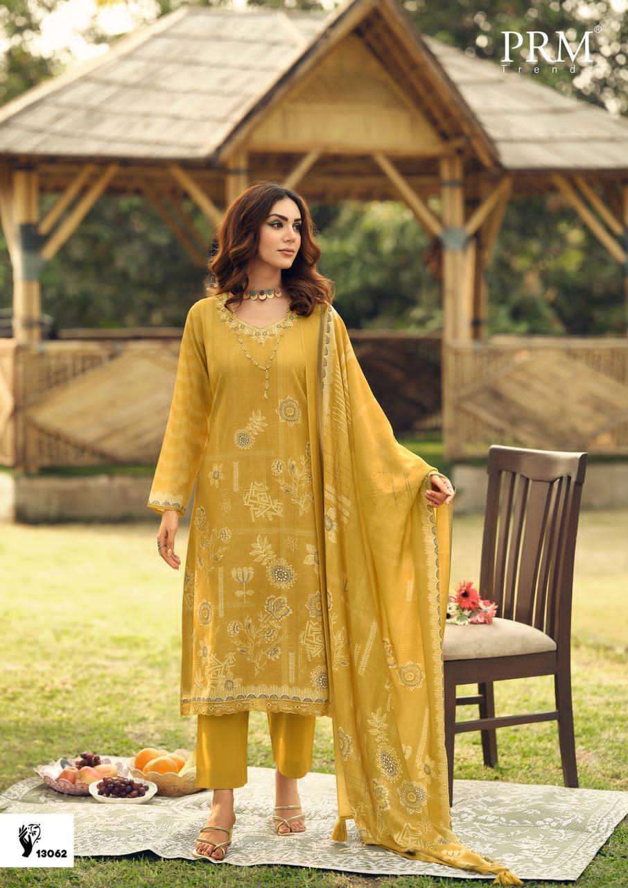PRM TRENDZ SISILYA VISCOSE DIGITAL PRINT WITH FANCY WORK SUIT