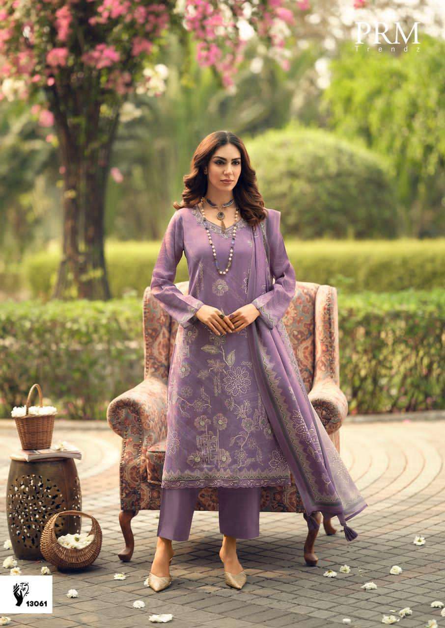 PRM TRENDZ SISILYA VISCOSE DIGITAL PRINT WITH FANCY WORK SUIT