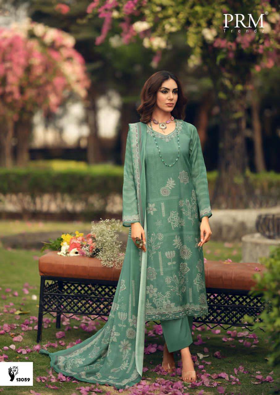PRM TRENDZ SISILYA VISCOSE DIGITAL PRINT WITH FANCY WORK SUIT