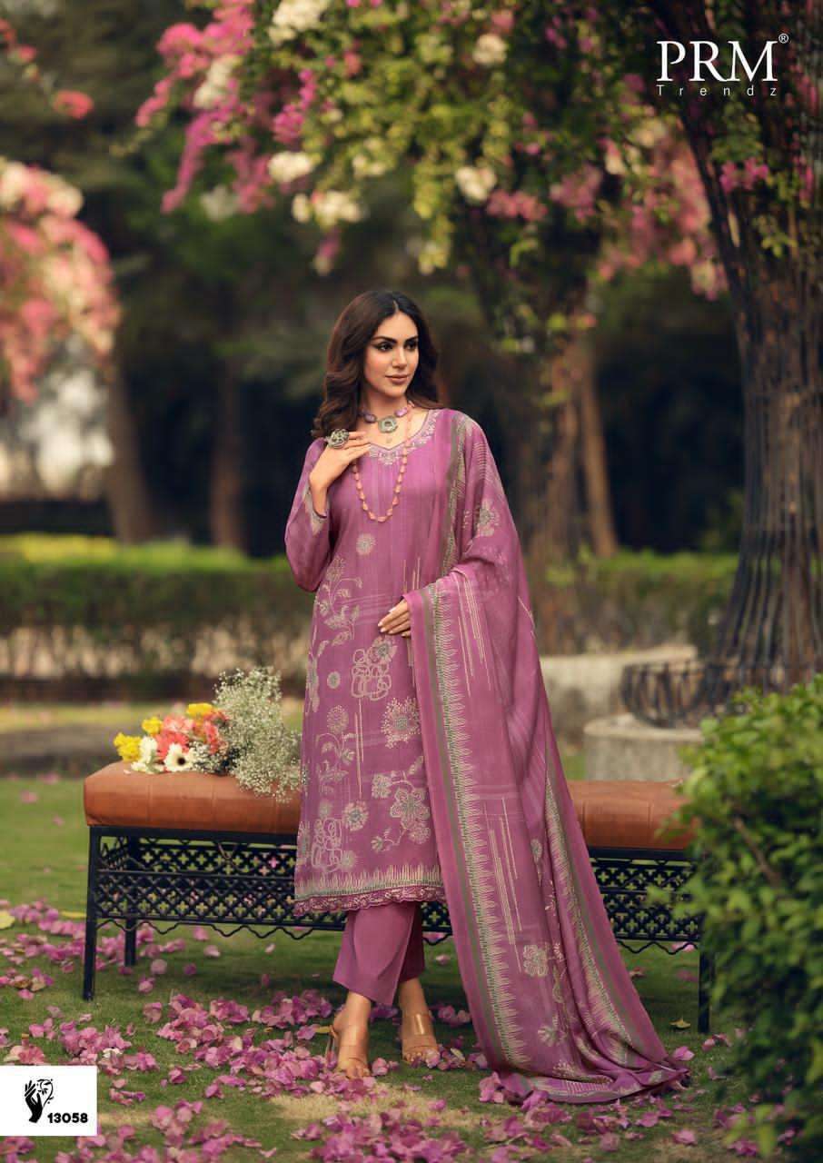 PRM TRENDZ SISILYA VISCOSE DIGITAL PRINT WITH FANCY WORK SUIT