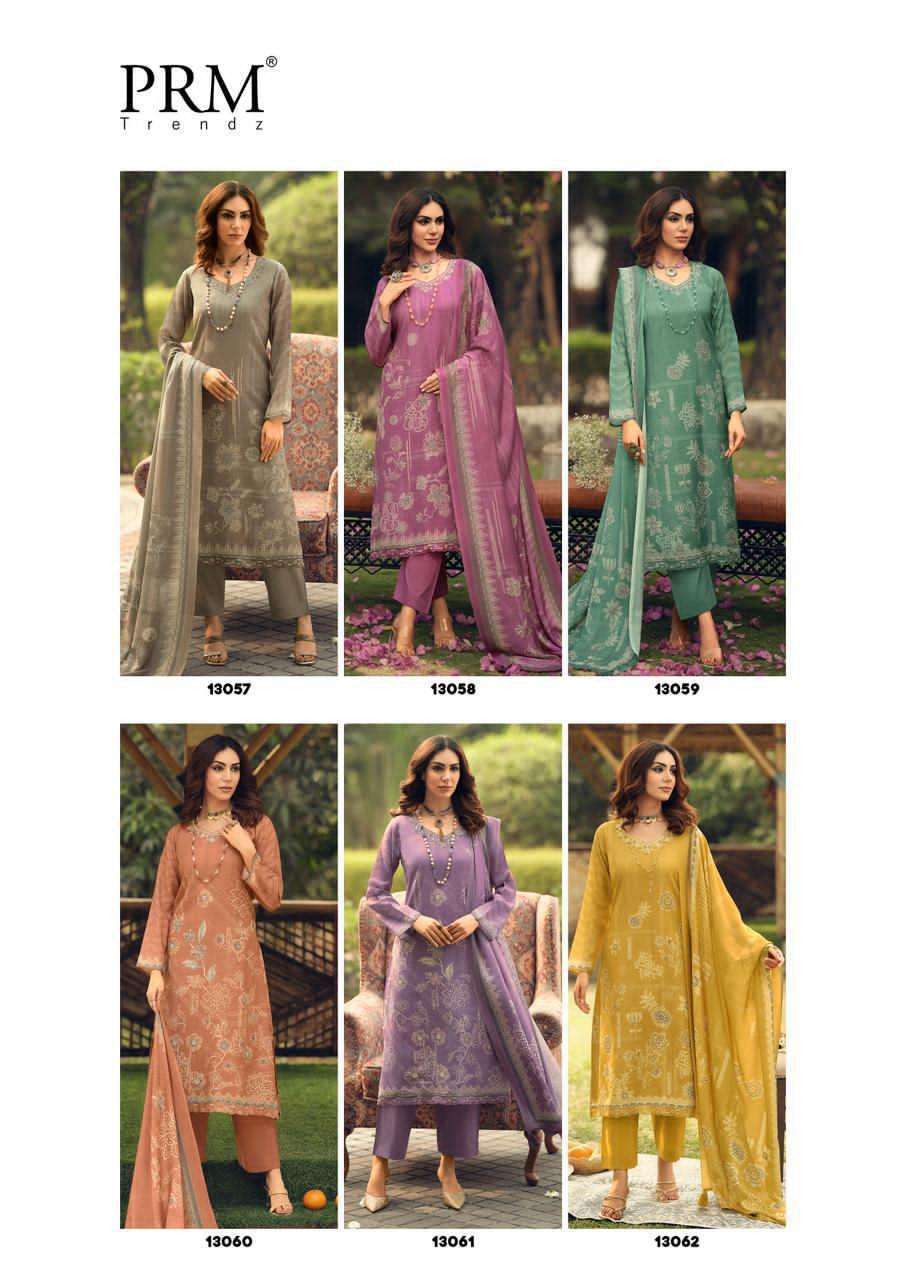 PRM TRENDZ SISILYA VISCOSE DIGITAL PRINT WITH FANCY WORK SUIT