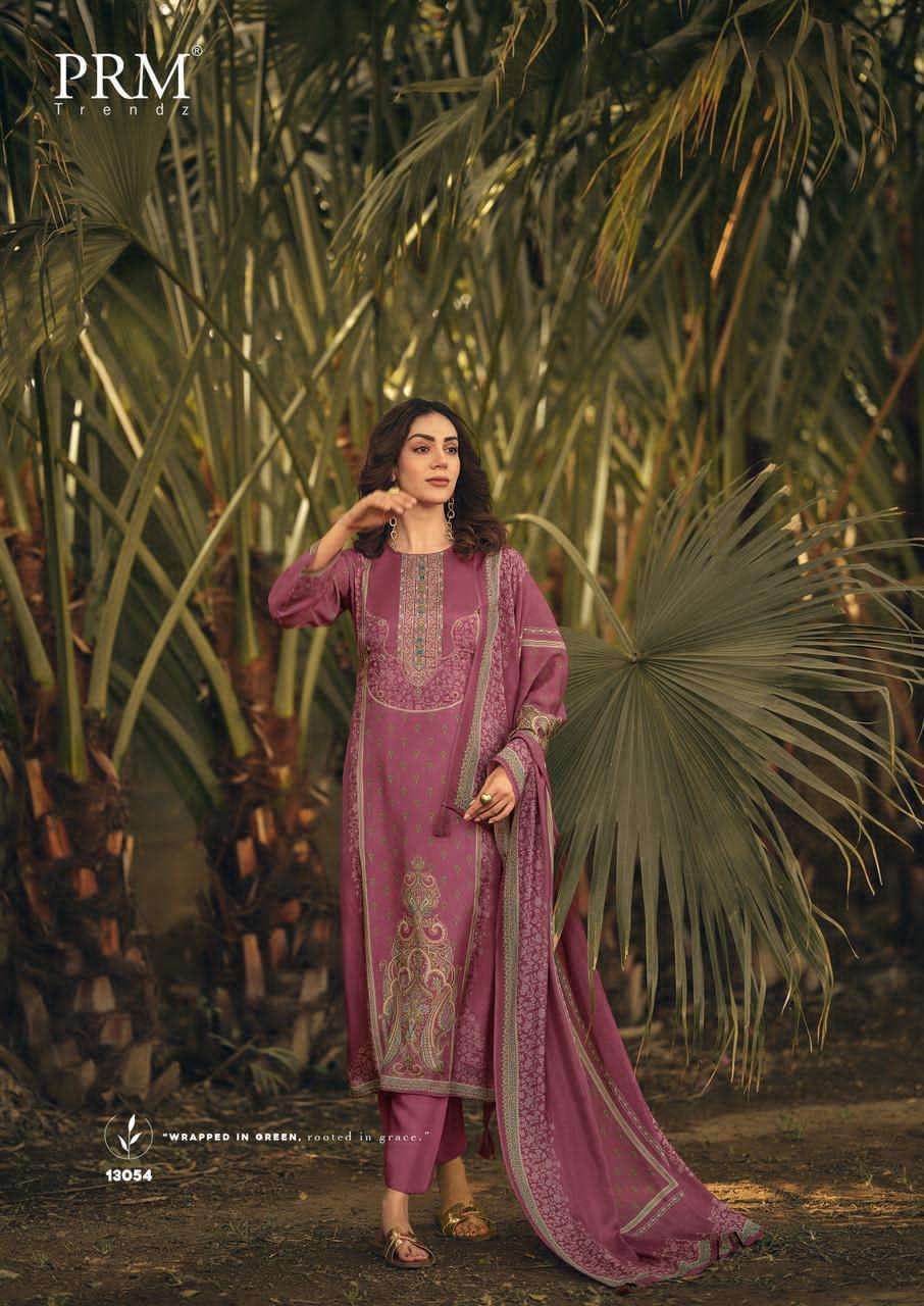 PRM TRENDZJULIETTE MUSLIN SILK DIGITAL PRINT WITH FANCY WORK SUIT