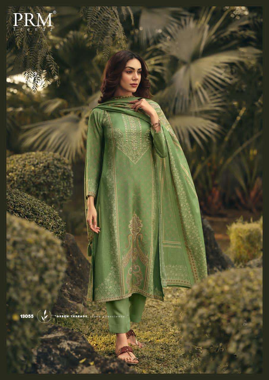 PRM TRENDZJULIETTE MUSLIN SILK DIGITAL PRINT WITH FANCY WORK SUIT