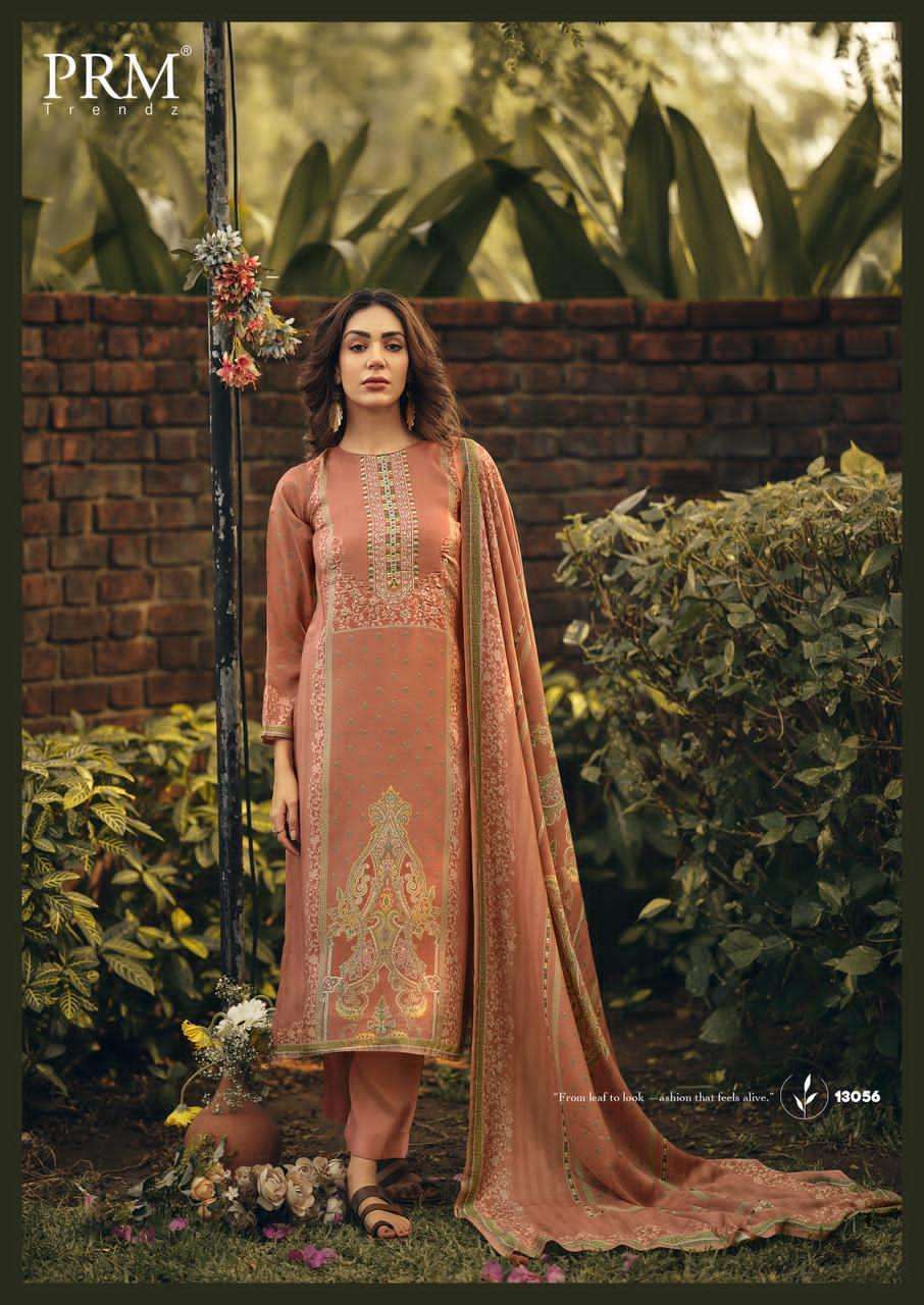 PRM TRENDZJULIETTE MUSLIN SILK DIGITAL PRINT WITH FANCY WORK SUIT