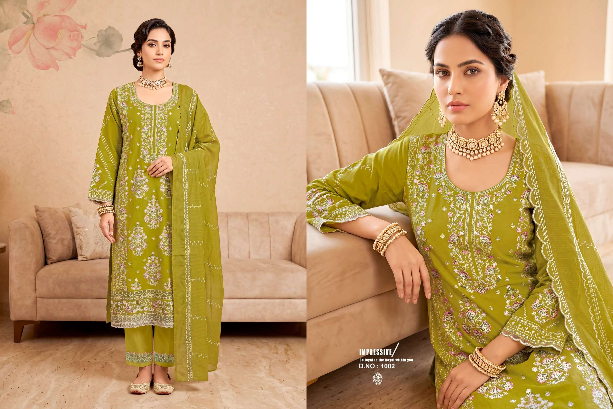 RADHIKA FASHION AZARA SAFIA LAWN COTTON DIGITAL PRINT WITH FANCY WORK SUIT