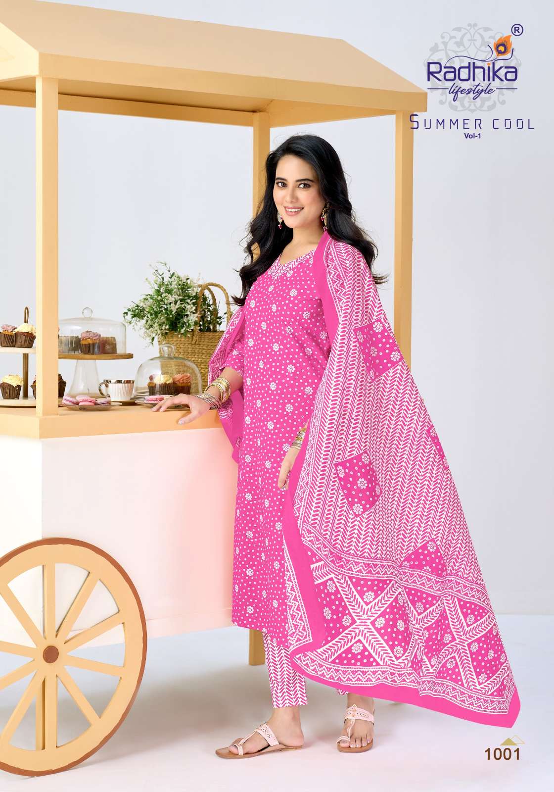 RADHIKA LIFESTYLE SUMMER COOL VOL 1 COTTON PRINT LADIES 3PCS SET COLLECTION 