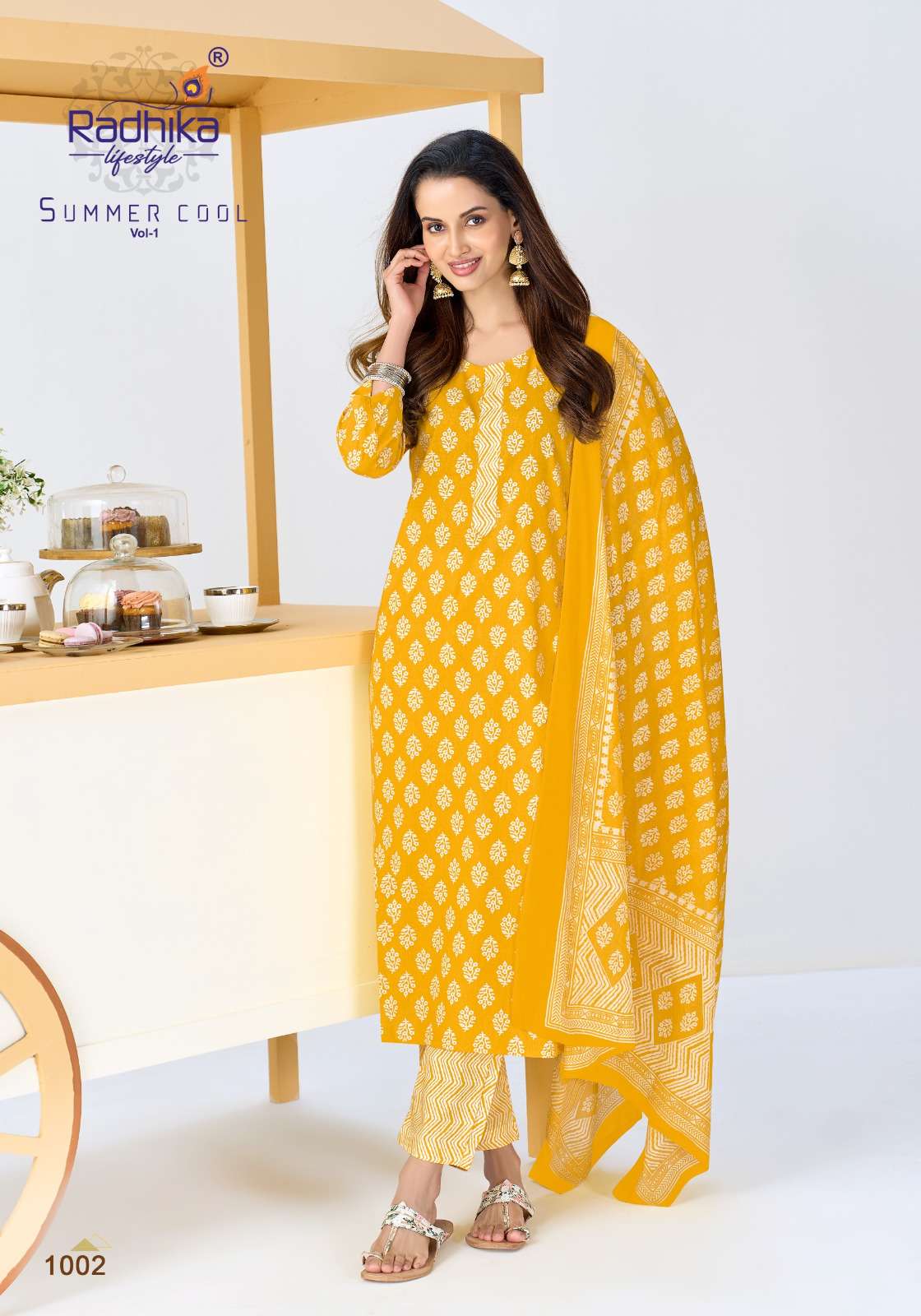 RADHIKA LIFESTYLE SUMMER COOL VOL 1 COTTON PRINT LADIES 3PCS SET COLLECTION 