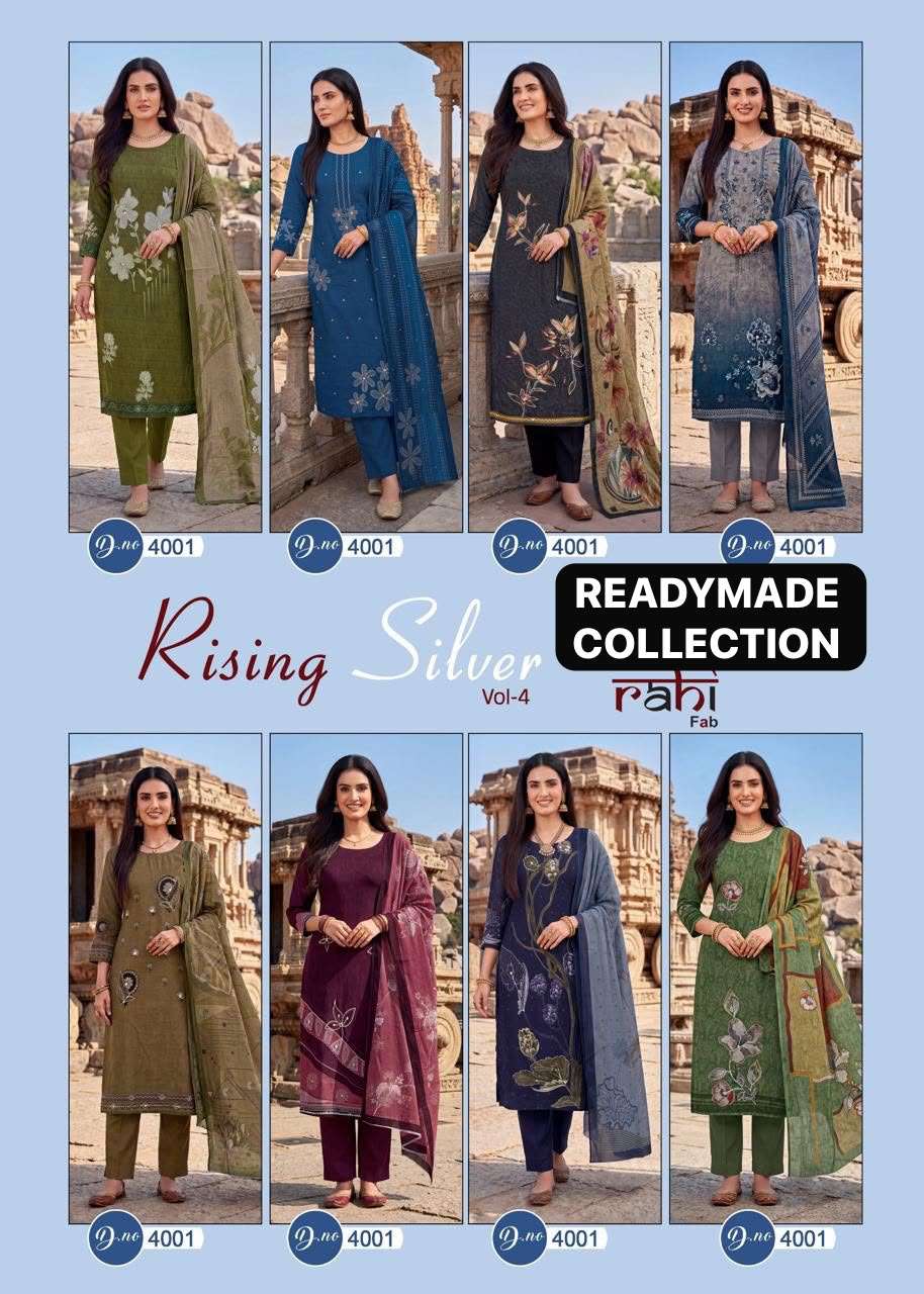 RAHI FAB RISING SILVER VOL 4 READY MADE COLLECTION