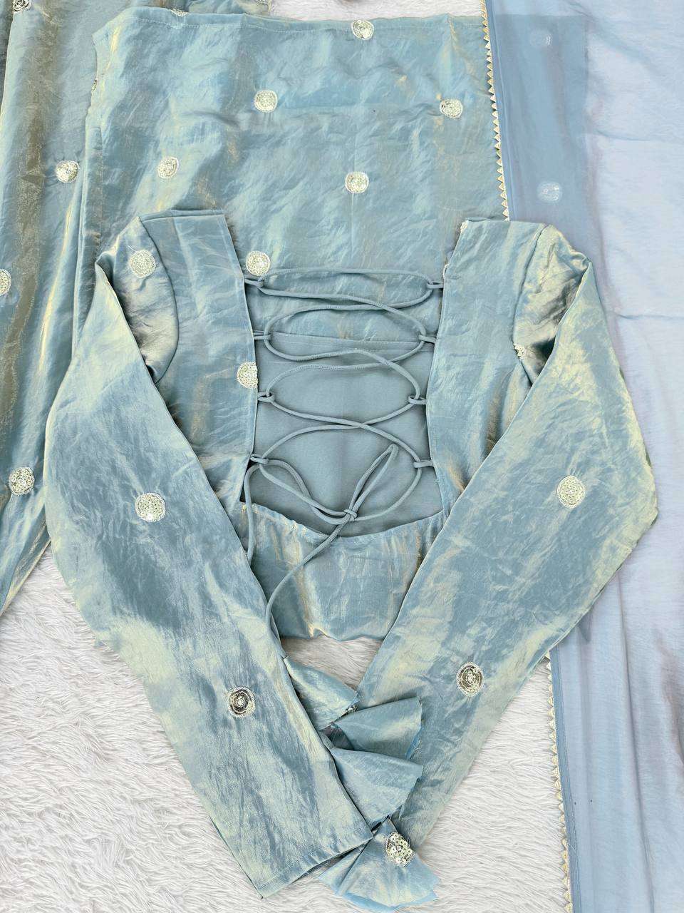 RTC 5915 SILK BEAUTIFUL PARTY WEAR LOOK DESIGNER TOP PLAZZO AND DUPATTA SET 