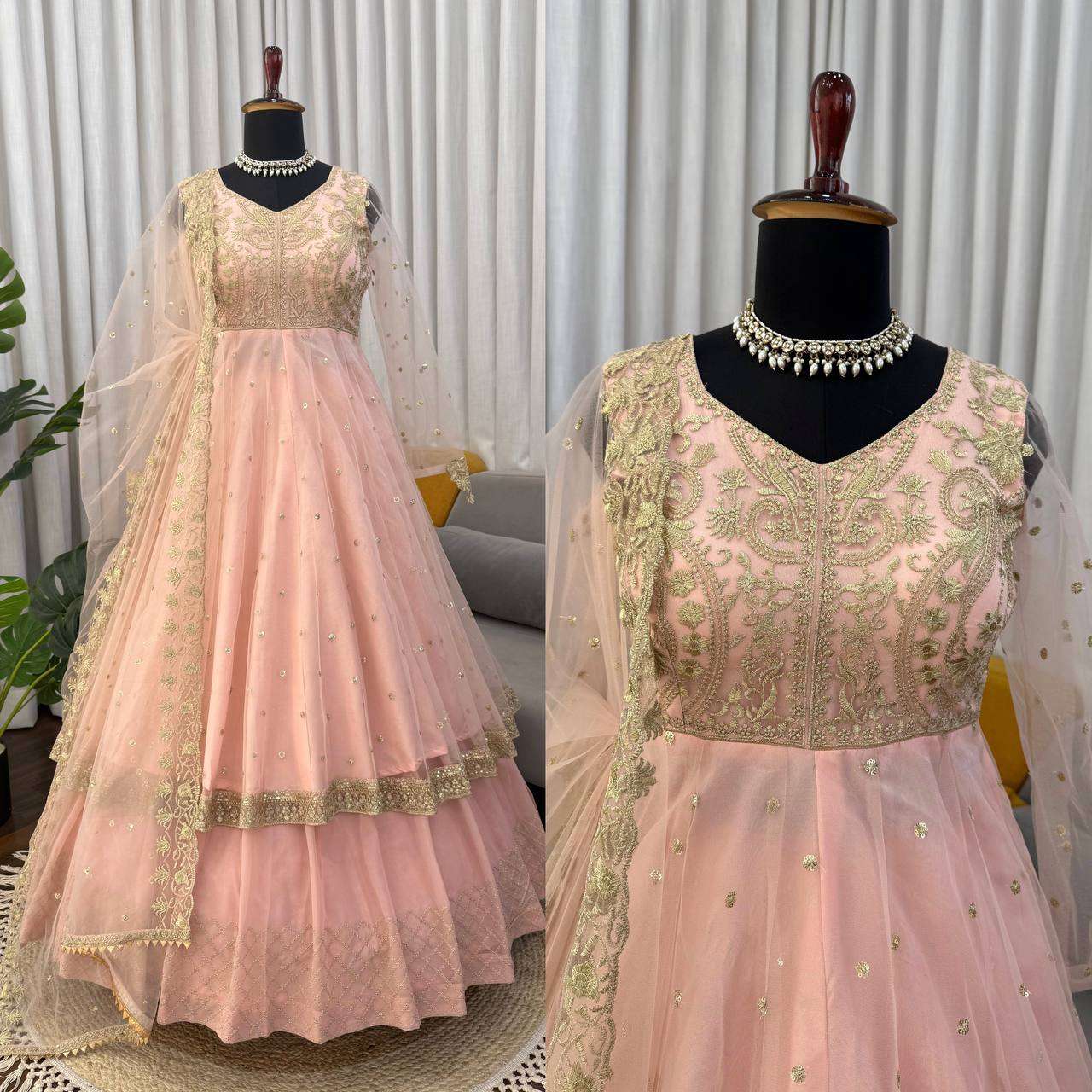 RTC 5991 GEORGETTE HEAVY BEAUTIFUL DESIGNER WEDDING WEAR LEHENGA SUIT
