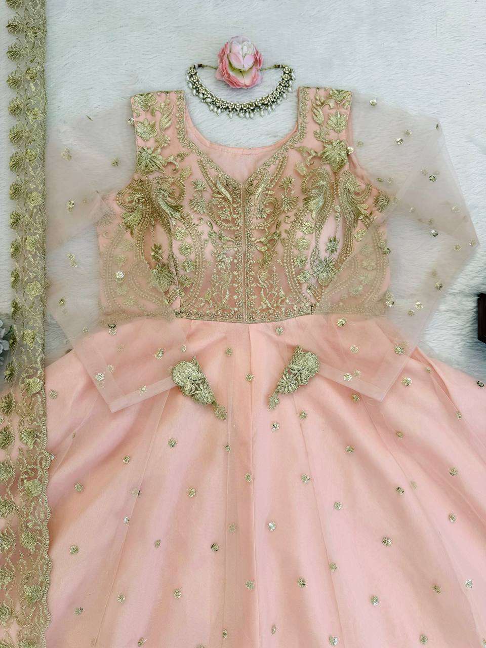 RTC 5991 GEORGETTE HEAVY BEAUTIFUL DESIGNER WEDDING WEAR LEHENGA SUIT