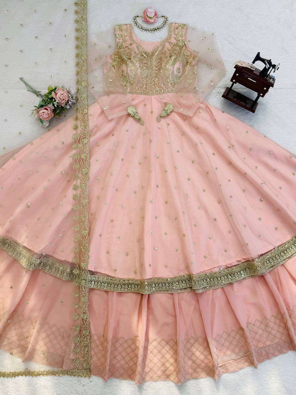 RTC 5991 GEORGETTE HEAVY BEAUTIFUL DESIGNER WEDDING WEAR LEHENGA SUIT