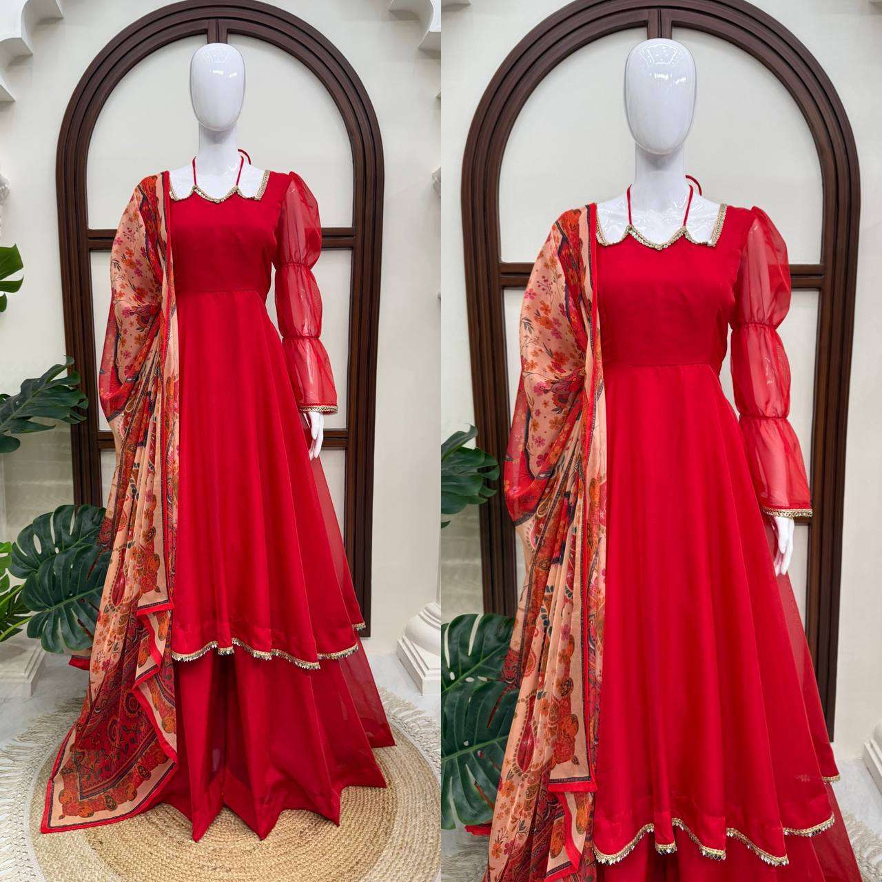 RTC 6045 SILK GORGEOUS LOOK DESIGNER PARTY WEAR ANARKALI GOWN STYLE LADIES SUIT