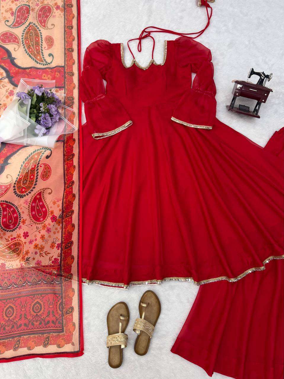 RTC 6045 SILK GORGEOUS LOOK DESIGNER PARTY WEAR ANARKALI GOWN STYLE LADIES SUIT