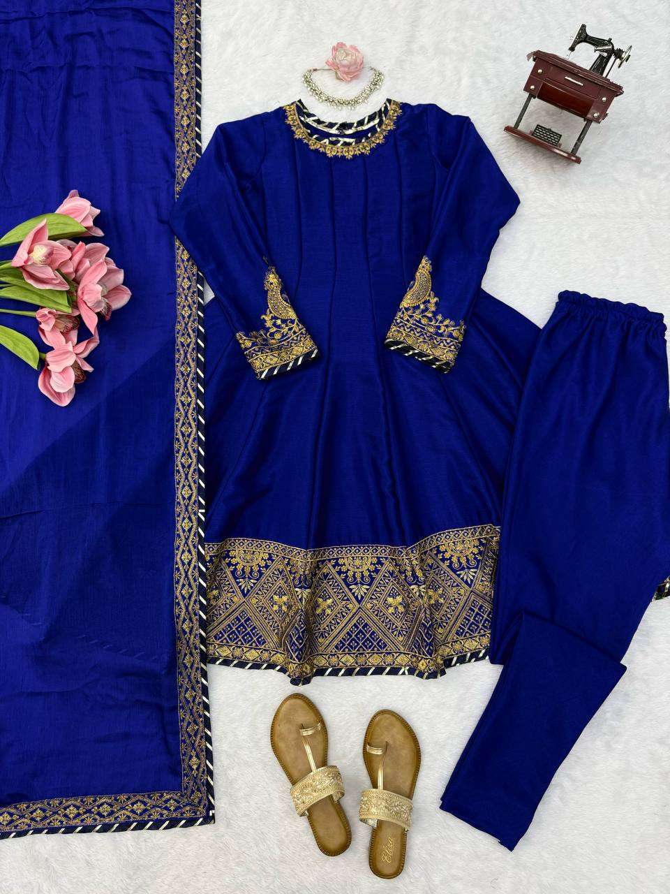 RTC 6047 CHINON DESIGNER WORK WEDDING ANARKALI STYLE DRESS
