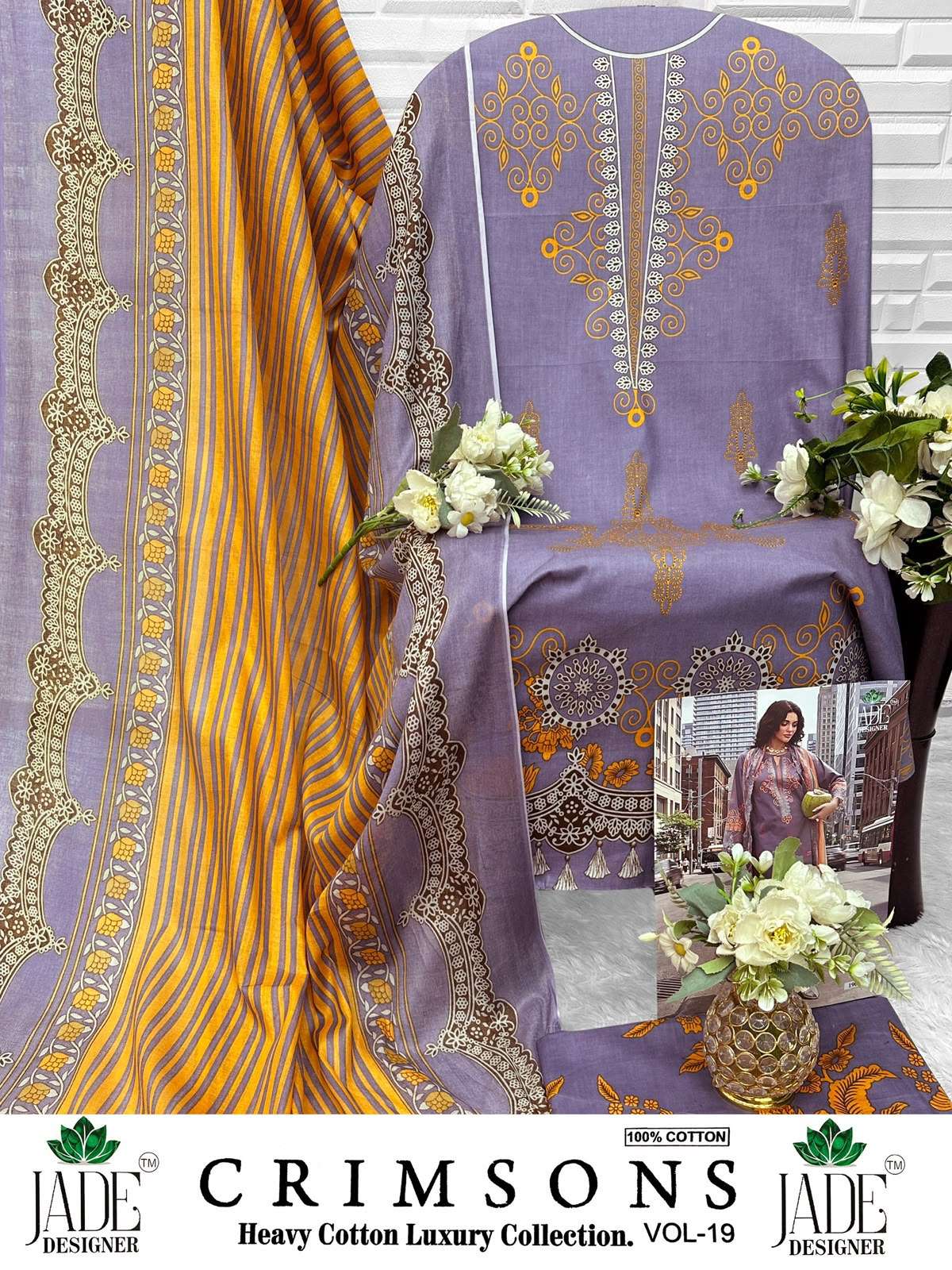 SAANVI TRENDS JADE CRIMSONS HEAVY COTTON LUXURY COLLECTION VOL 19