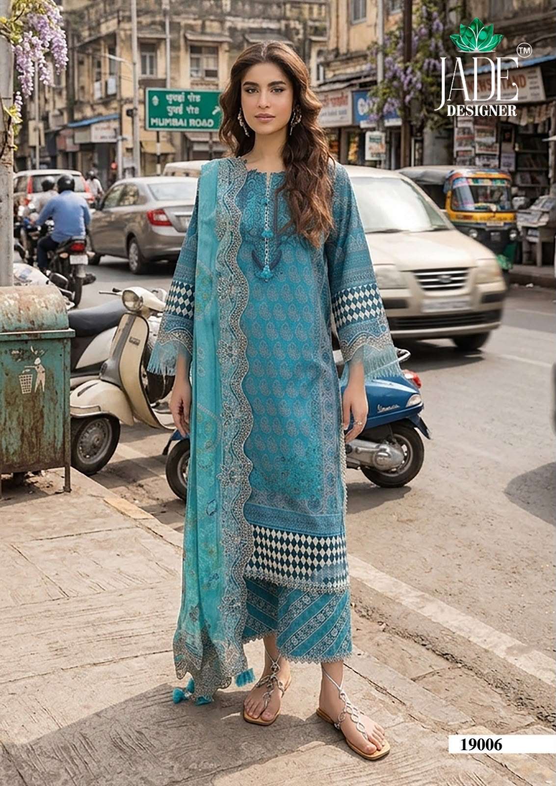 SAANVI TRENDS JADE CRIMSONS HEAVY COTTON LUXURY COLLECTION VOL 19