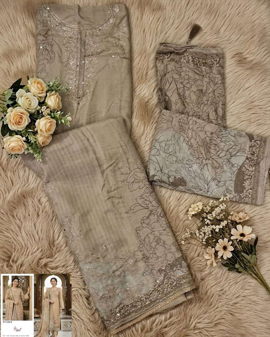 SHREE FABS KT 338 VISCOSE DIGITAL PRINT WITH DESIGNER WORK SUIT