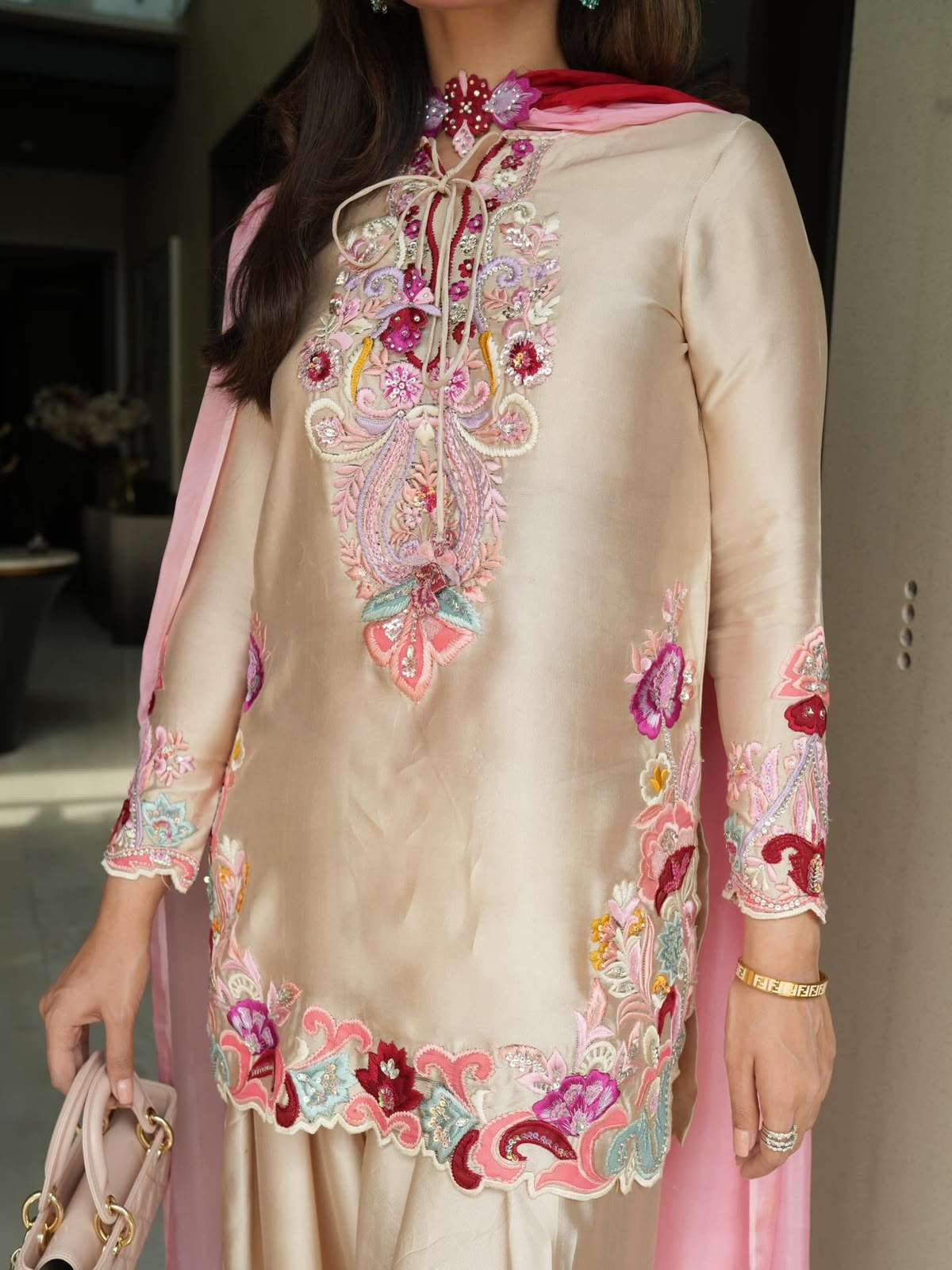 SR 1714 SATIN FABRIC BEAUTIFUL DESIGNER LOOK PARTY WEAR LADIES TOP FARSHI PLAZZO AND DUPATTA SET 