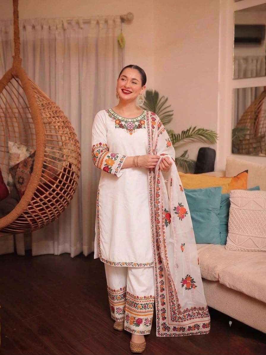 SR 1716 GEORGETTE HEAVY DESIGNER WORK WEDDING WEAR PAKISTANI STYLE SUIT
