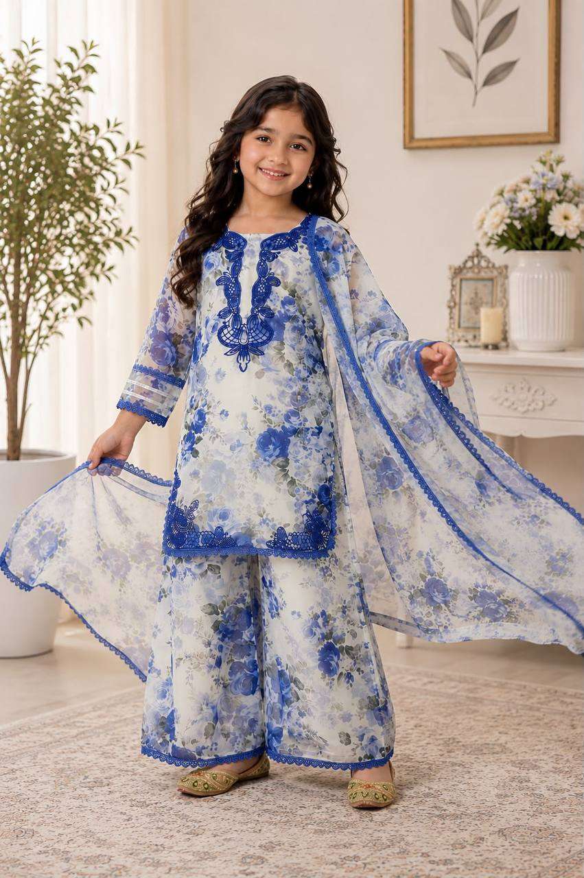 SRK 5352 GEORGETTE DESIGNER WORK READY MADE PARTY WEAR MOTHER AND DUPATTA COMBO SUIT