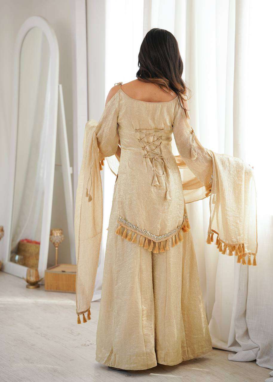 SRK 5357 CRUSH FABRIC BEAUTIFUL DESIGNER WORK PARTY WEAR LADIES SUIT