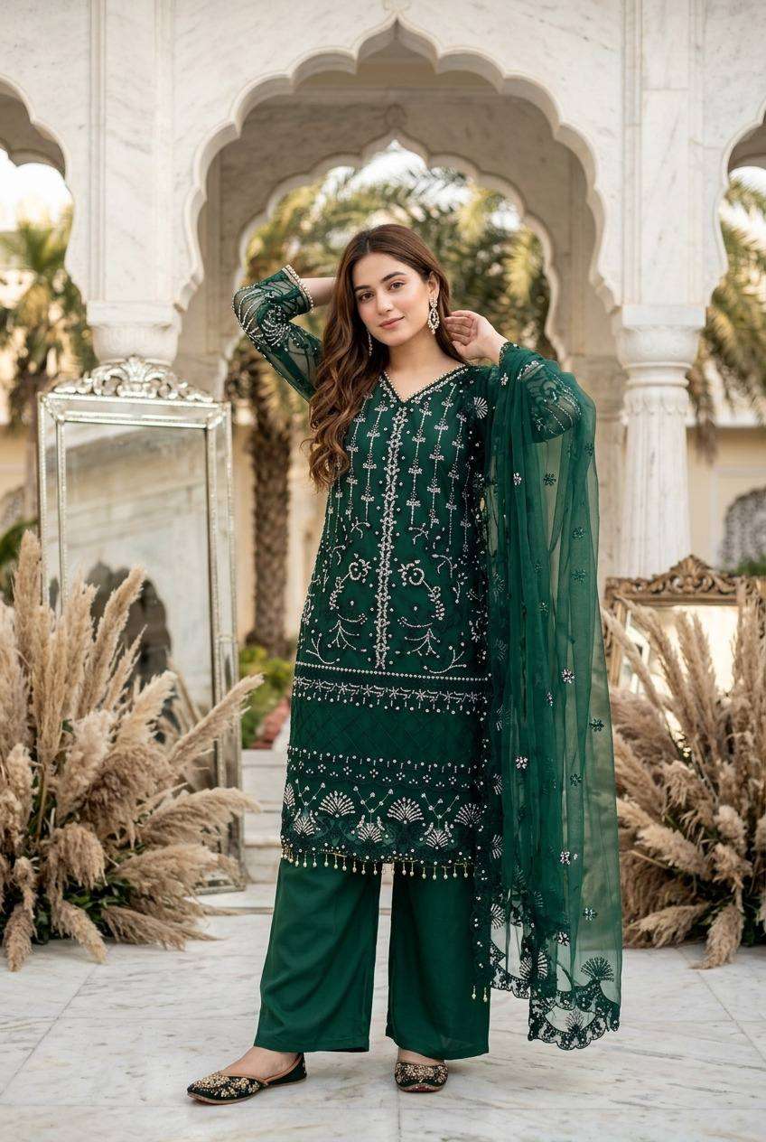 ST 178 BEAUTIFUL DESIGNER LOOK PARTY WEAR PAKISTANI STYLE SUIT 