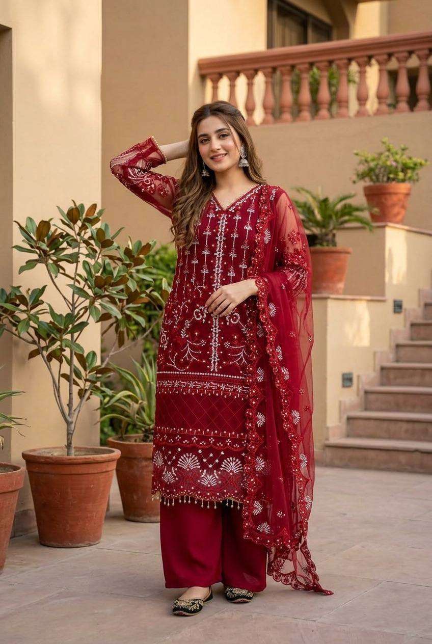 ST 178 BEAUTIFUL DESIGNER LOOK PARTY WEAR PAKISTANI STYLE SUIT 