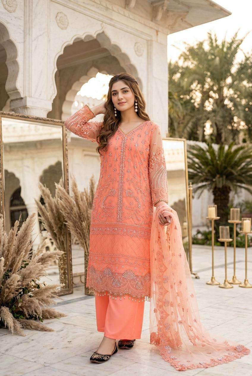 ST 178 BEAUTIFUL DESIGNER LOOK PARTY WEAR PAKISTANI STYLE SUIT 
