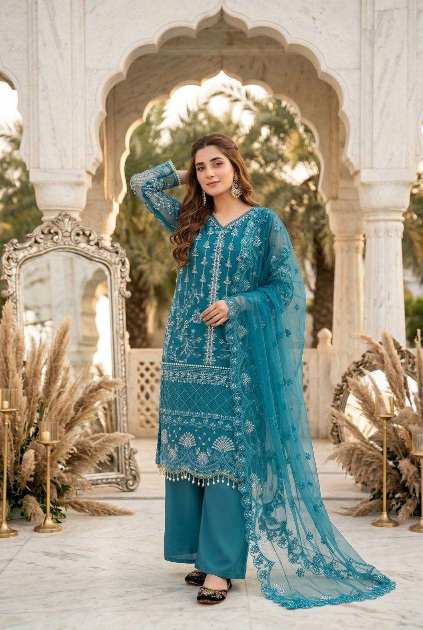 ST 178 BEAUTIFUL DESIGNER LOOK PARTY WEAR PAKISTANI STYLE SUIT 