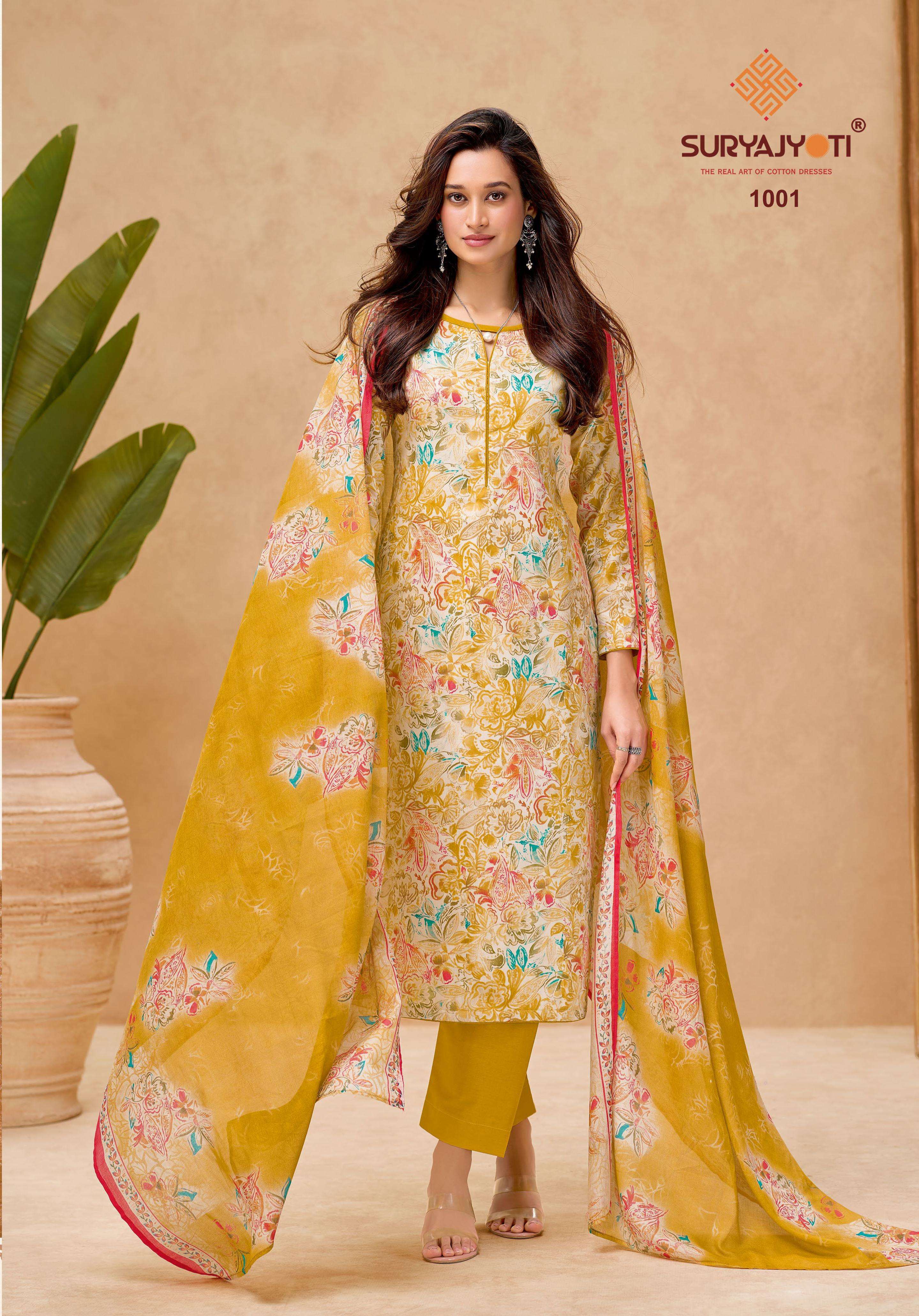  SURYAJYOTI NORA VOL 1 SATIN PRINT FANCY LADIES SUIT