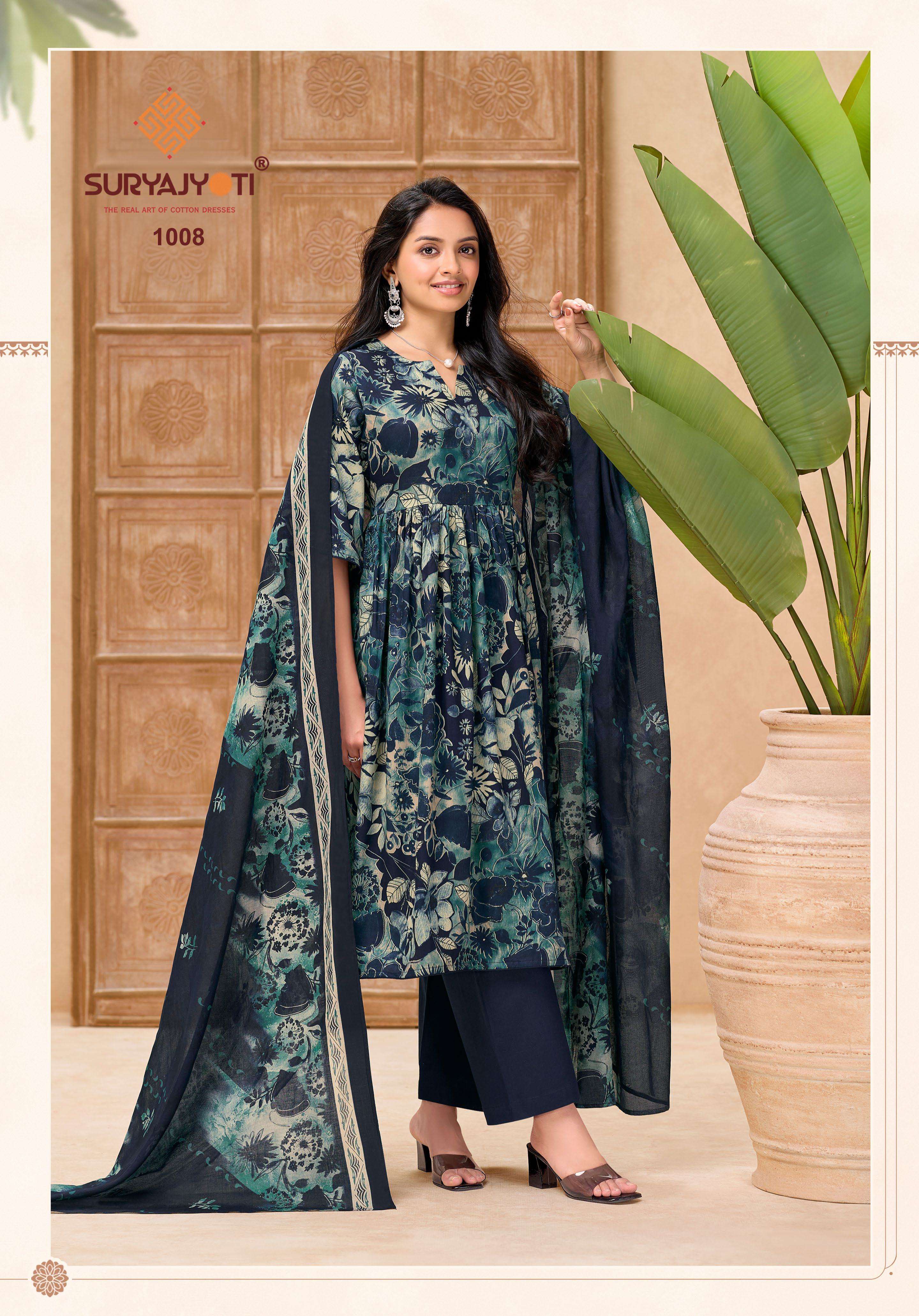  SURYAJYOTI NORA VOL 1 SATIN PRINT FANCY LADIES SUIT