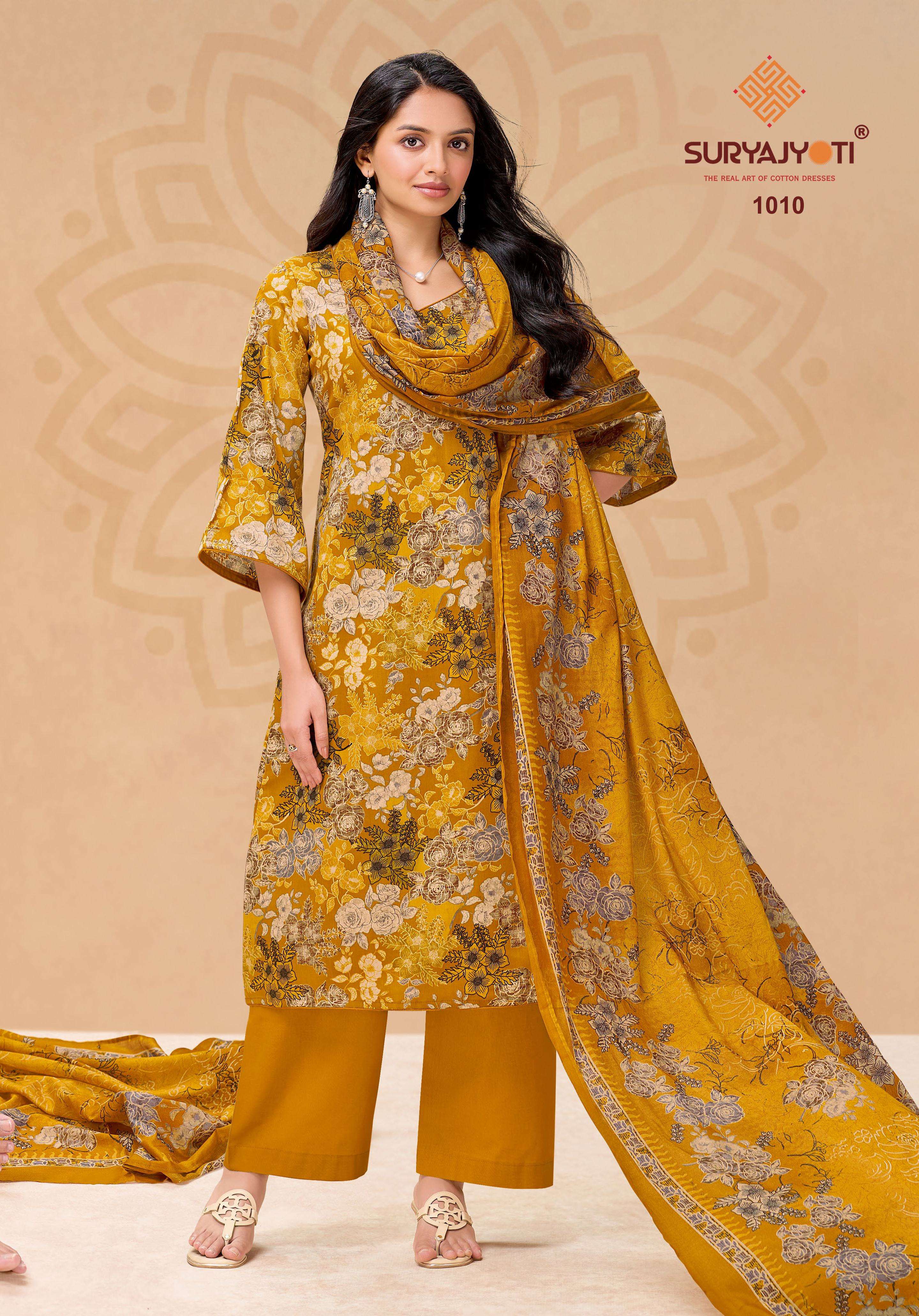 SURYAJYOTI NORA VOL 1 SATIN PRINT FANCY LADIES SUIT