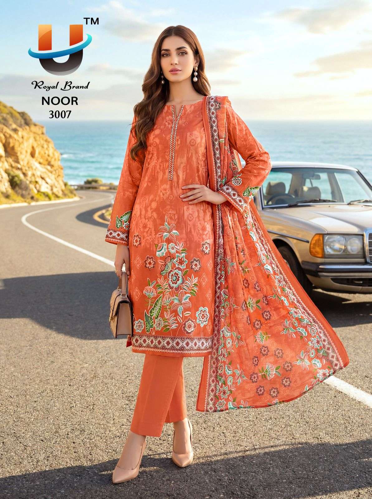 U ROYAL BRAND NOOR VOL 3 COTTON DIGITAL PRINT SALWAR SUIT