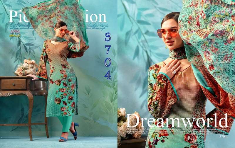 VAISHALI 3700 SERIES CREPE DIGITAL PRINTED SUITS 