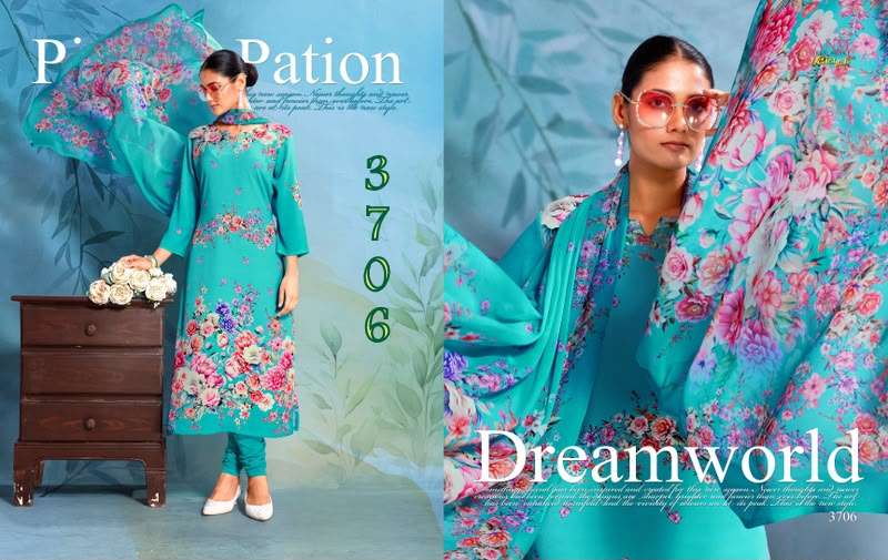 VAISHALI 3700 SERIES CREPE DIGITAL PRINTED SUITS 