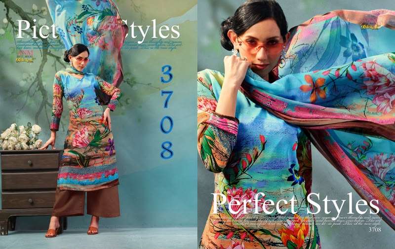 VAISHALI 3700 SERIES CREPE DIGITAL PRINTED SUITS 