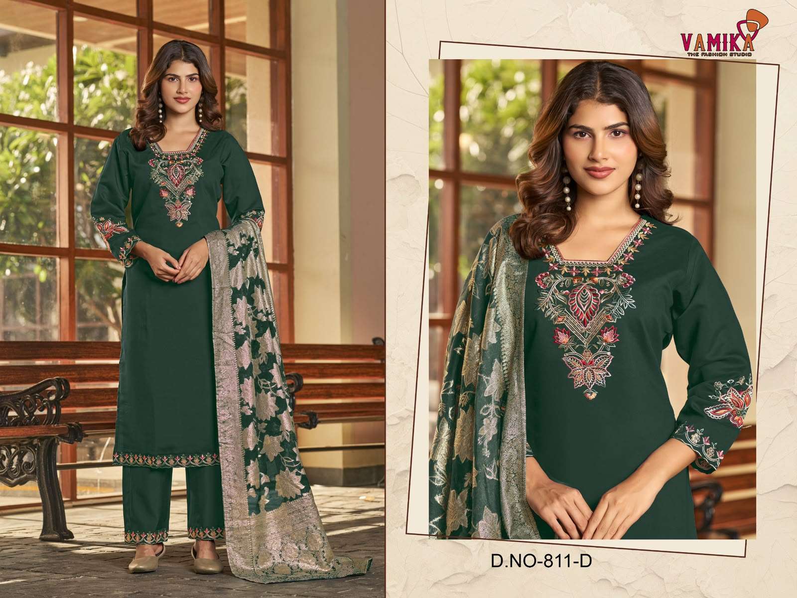 VAMIKA AISHA VISCOSE FANCY WORKS LADIES 3PCS SET COLLECTION 