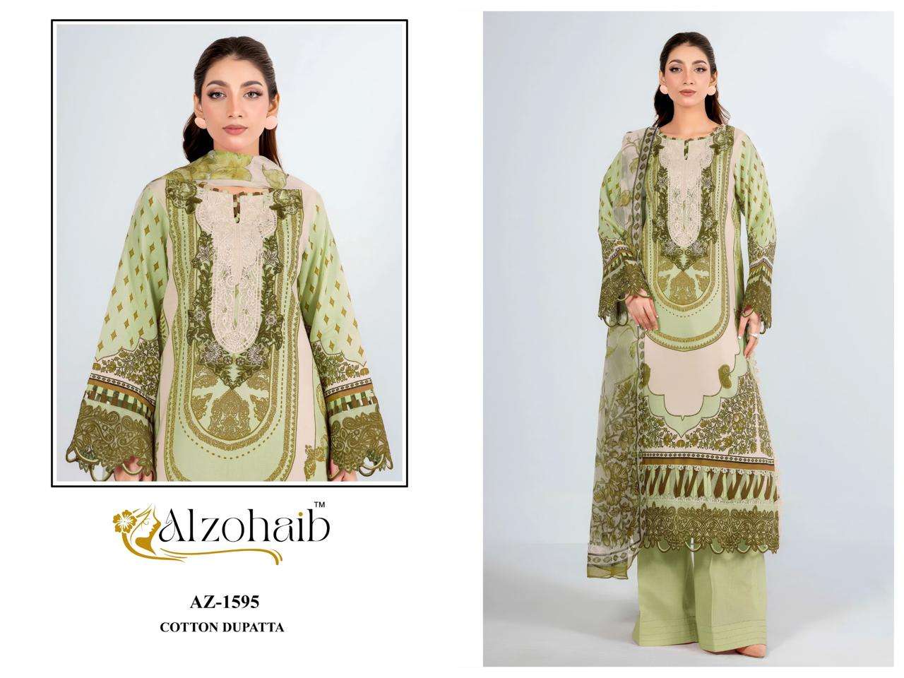 AL ZOHAIB ANISA VOL 2 COTTON DESIGNER WORK SALWAR KAMEEZ 