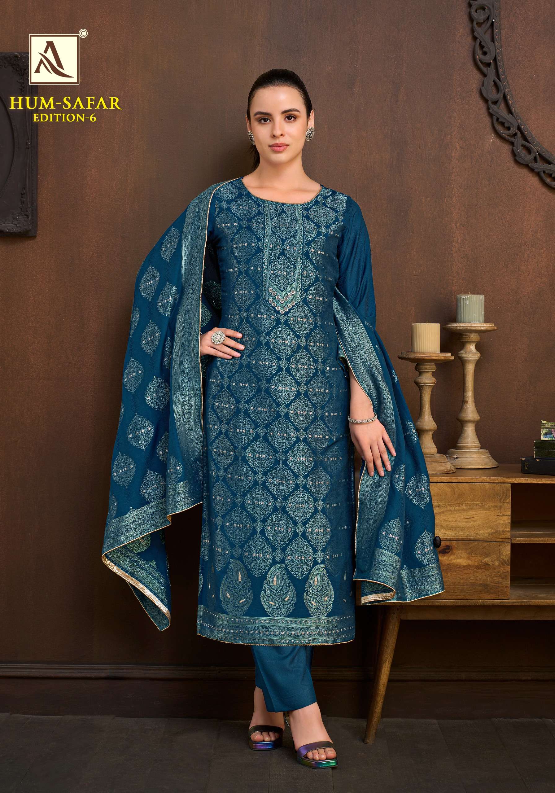 ALOK SUITS HUMSAFAR EDITION 6 VISCOSE JACQUARD DESIGNER WORKS SUIT