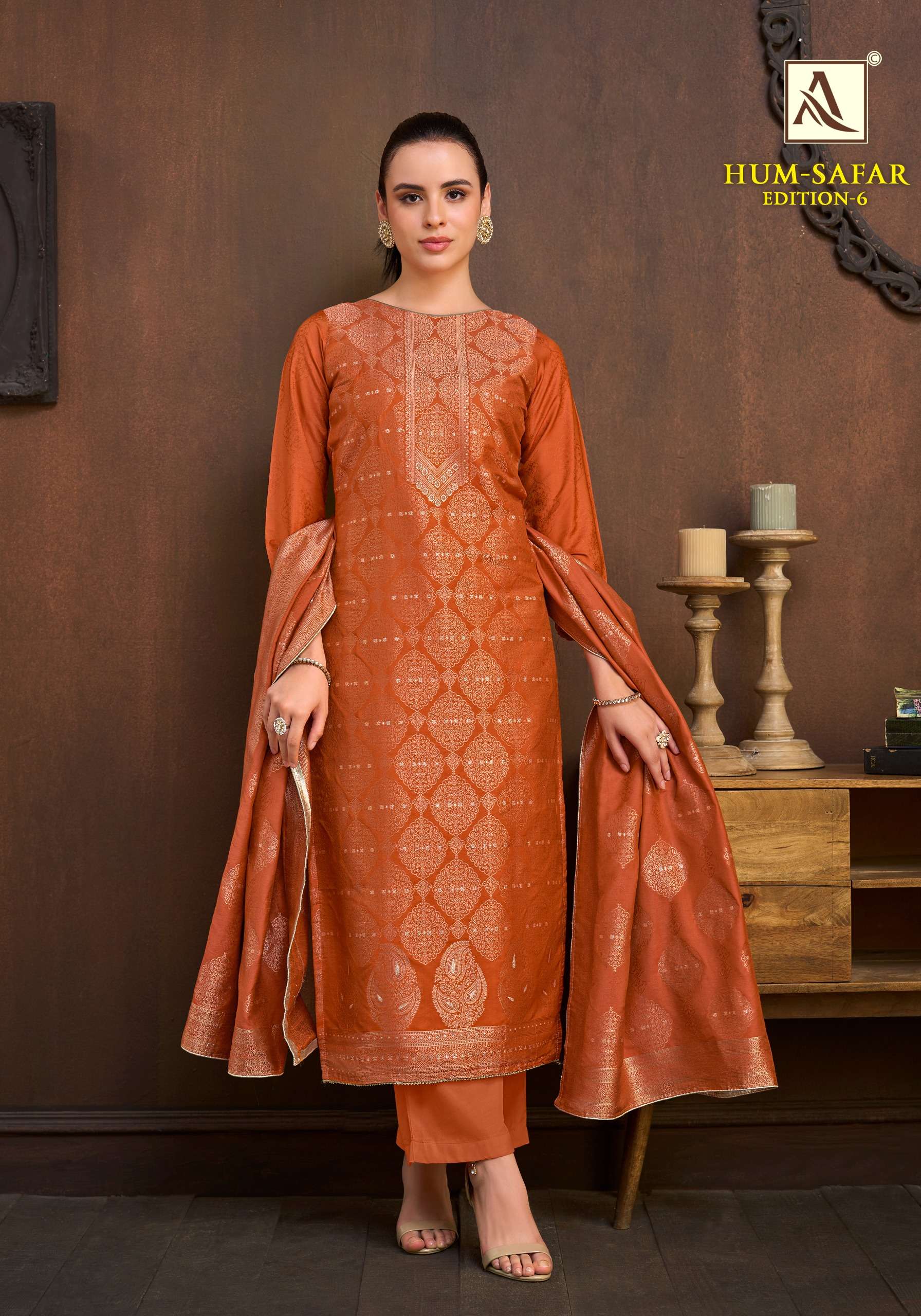 ALOK SUITS HUMSAFAR EDITION 6 VISCOSE JACQUARD DESIGNER WORKS SUIT