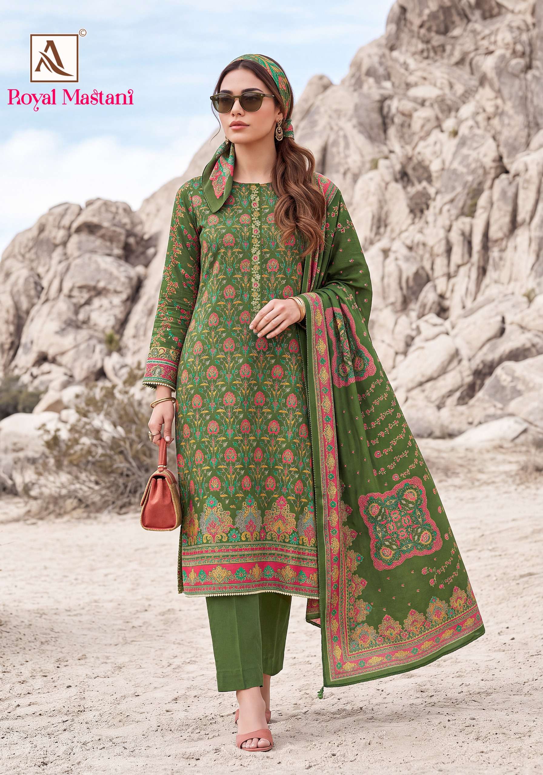 ALOK SUITS ROYAL MASTANI VISCOSE PRINT WITH FANCY EMBROIDERY WORK SUIT