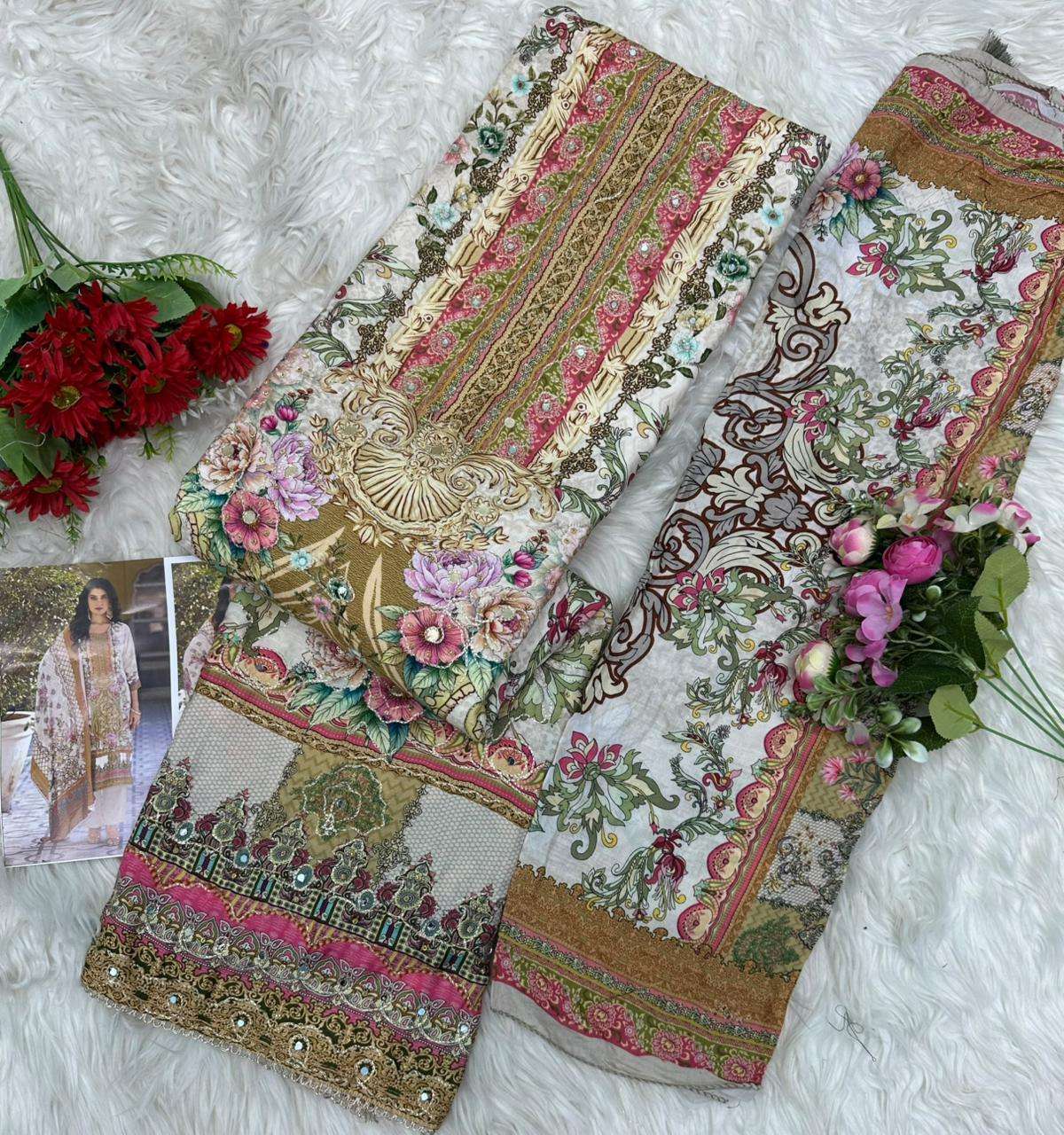 AMRUTVELA AT 170 VISCOSE DIGITAL PRINT WITH DESIGNER WORK SUIT