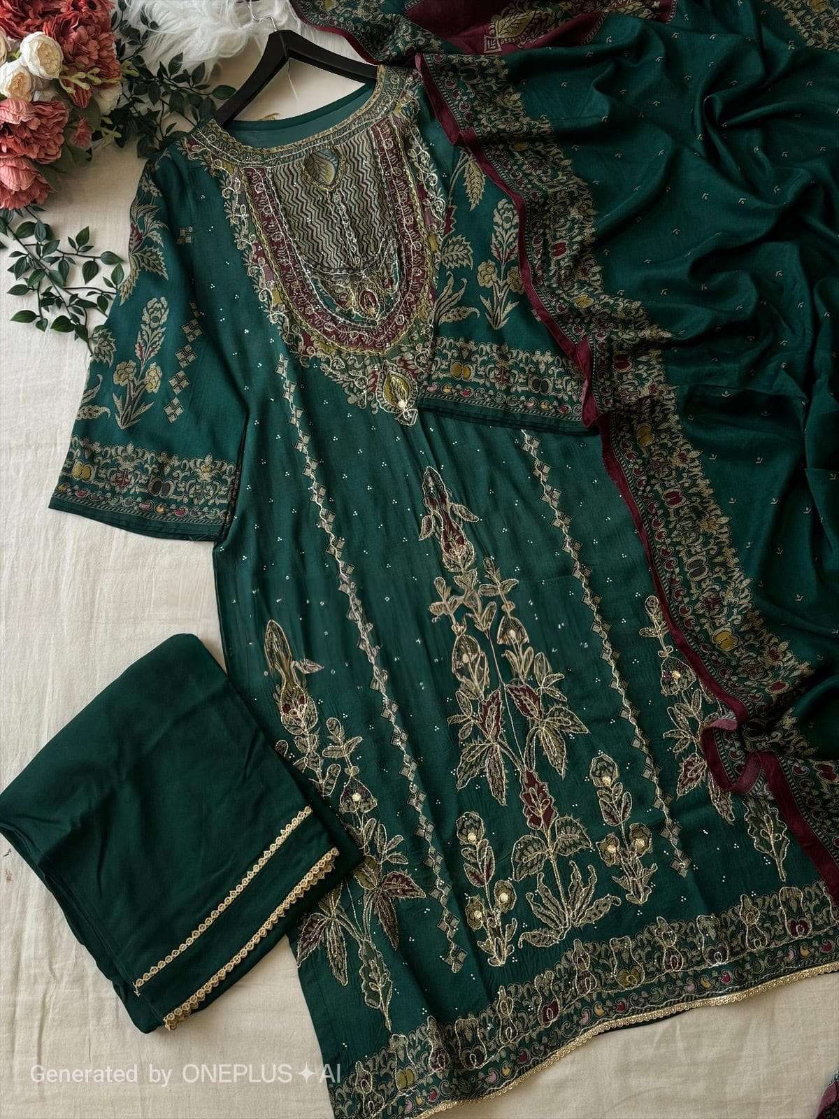 AMRUTVELA AT 285 VISCOSE DIGITAL PRINT WITH DESIGNER WORK SUIT