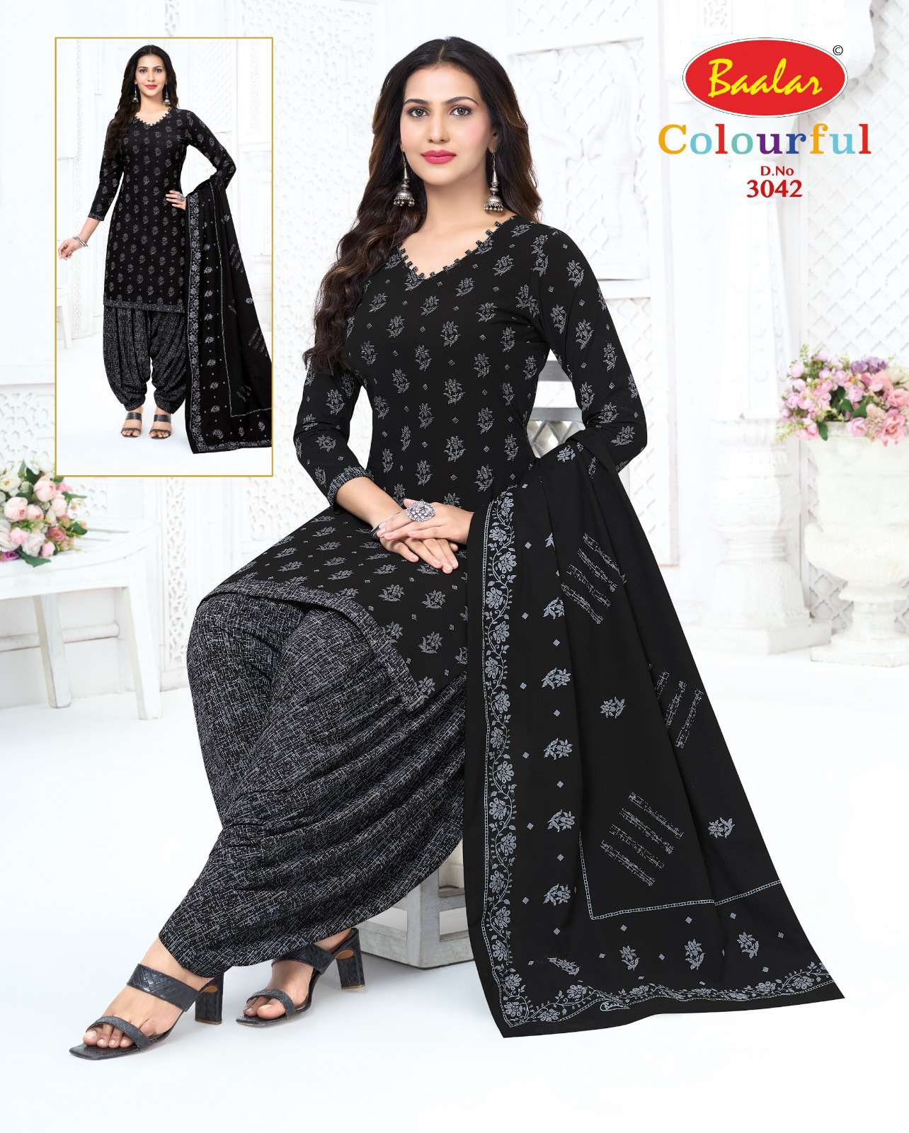 BAALAR COLOURFULL VOL 30 COTTON PRINTED PATIYALA SALWAR SUIT
