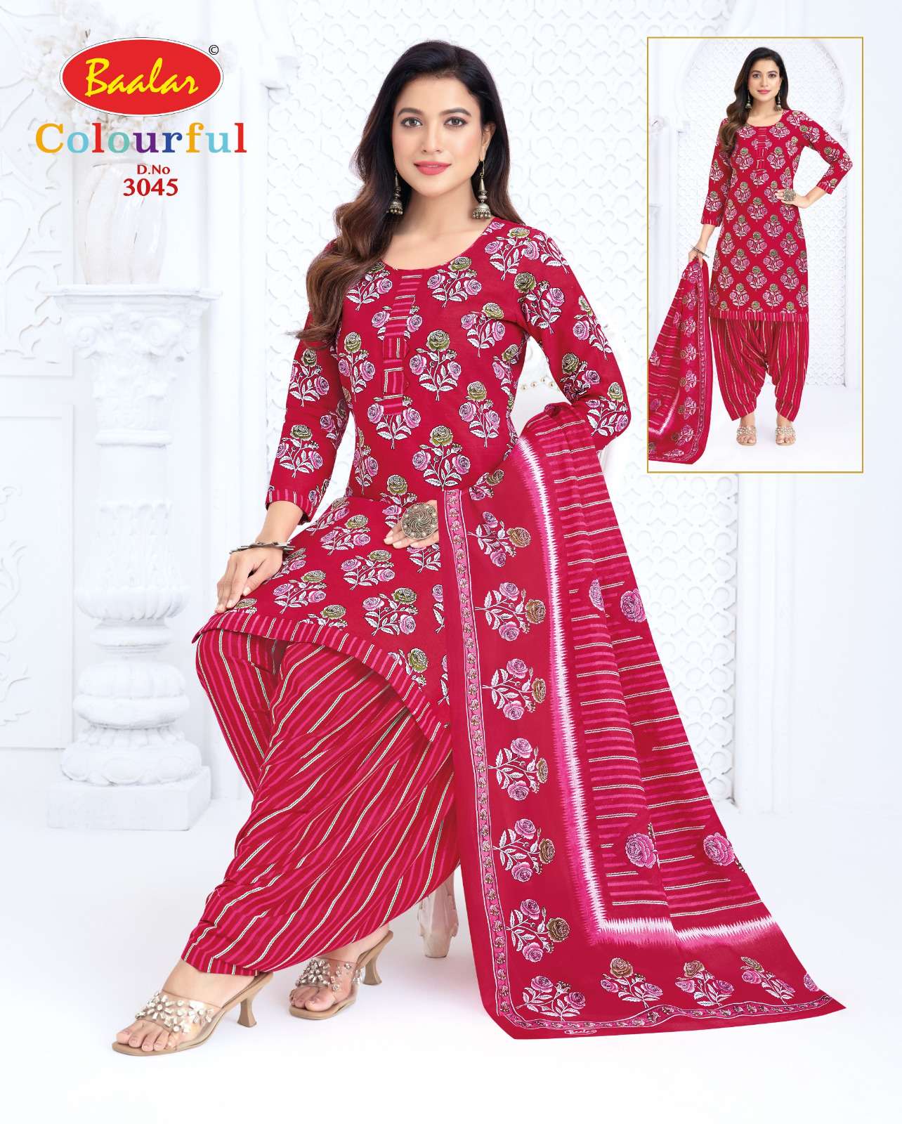 BAALAR COLOURFULL VOL 30 COTTON PRINTED PATIYALA SALWAR SUIT