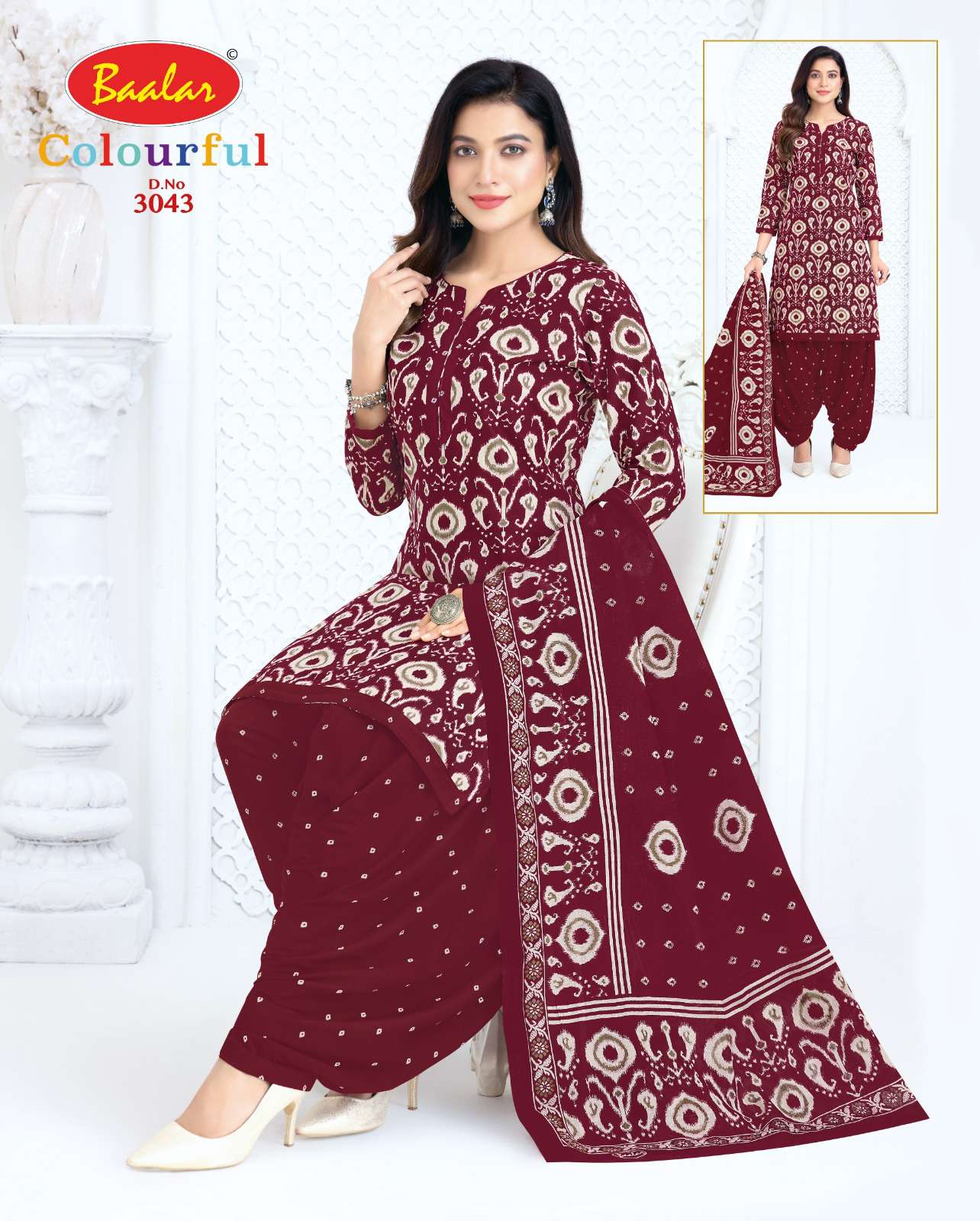 BAALAR COLOURFULL VOL 30 COTTON PRINTED PATIYALA SALWAR SUIT
