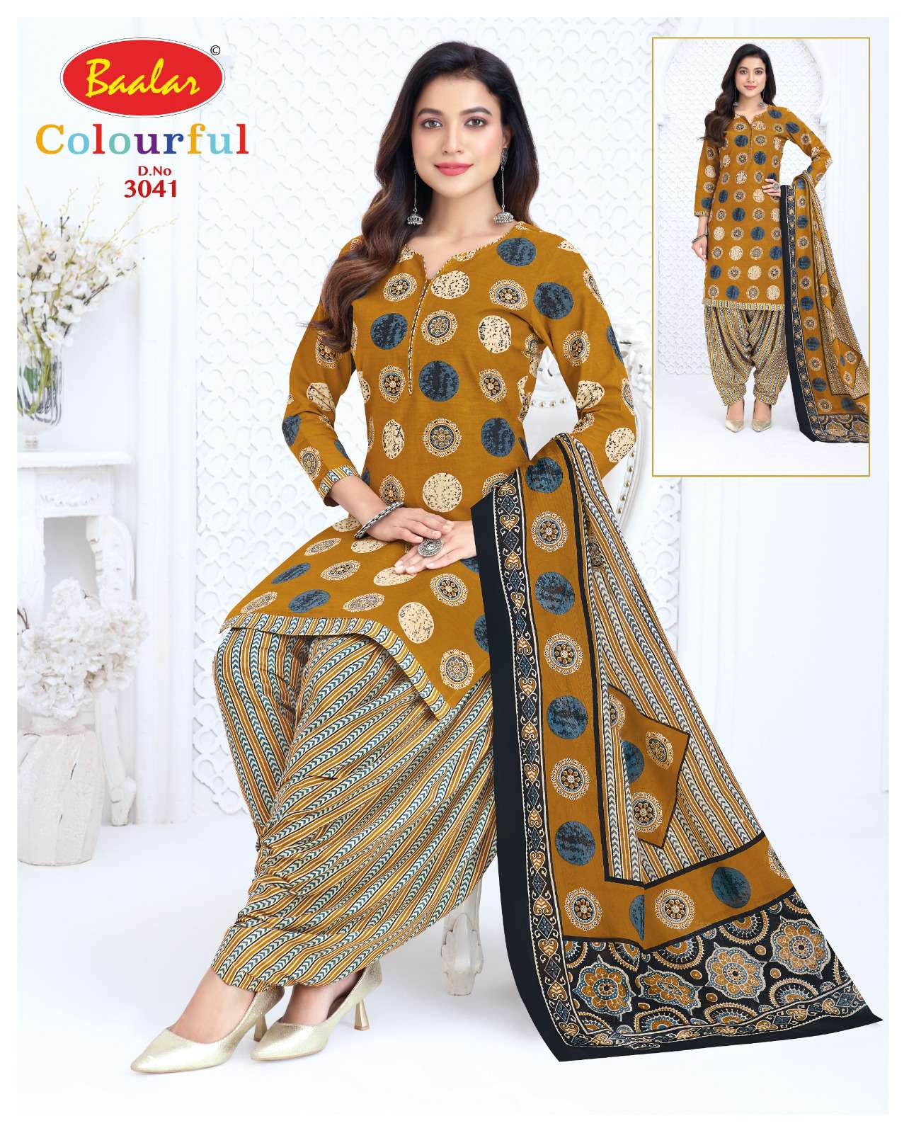 BAALAR COLOURFULL VOL 30 COTTON PRINTED PATIYALA SALWAR SUIT