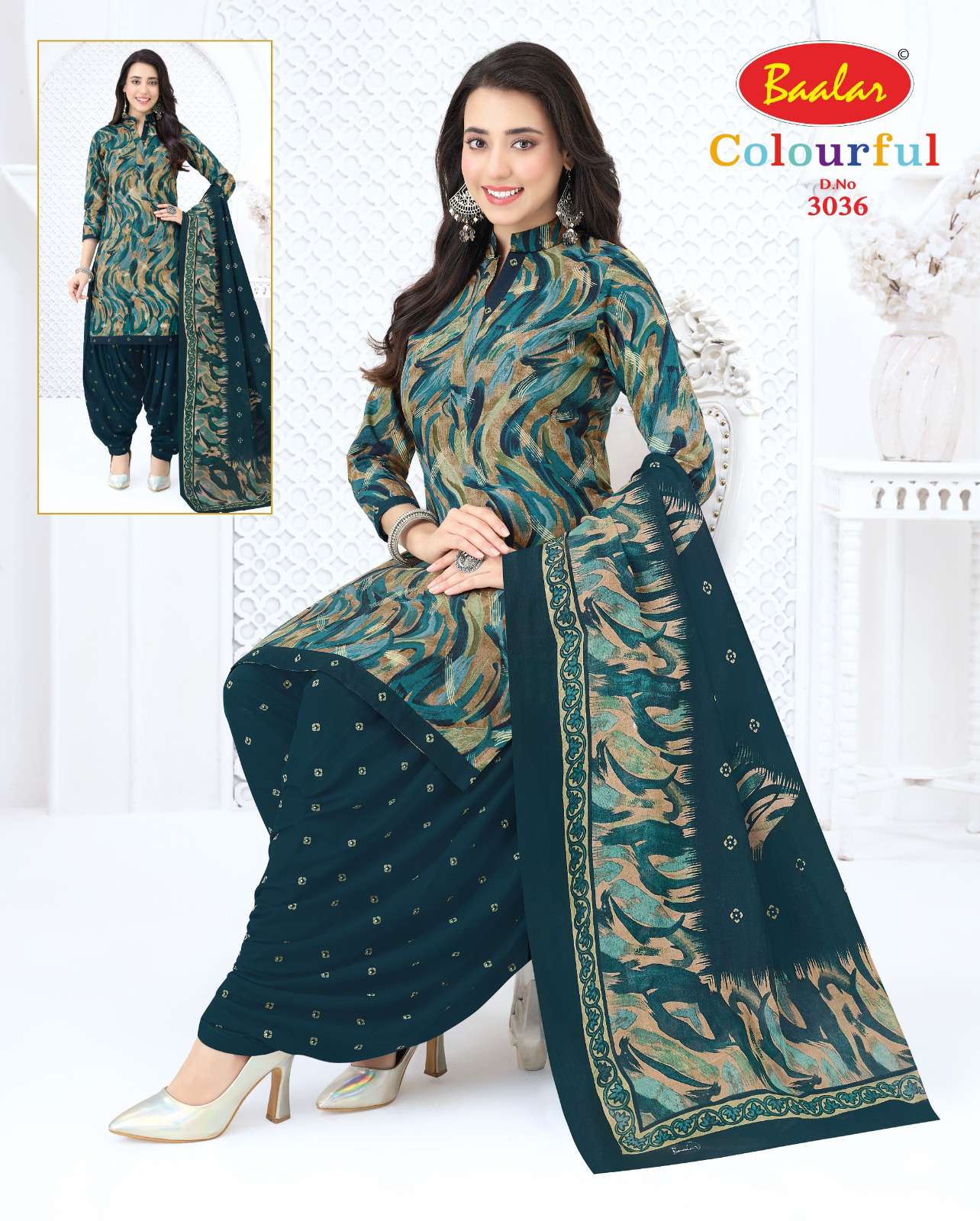 BAALAR COLOURFULL VOL 30 COTTON PRINTED PATIYALA SALWAR SUIT